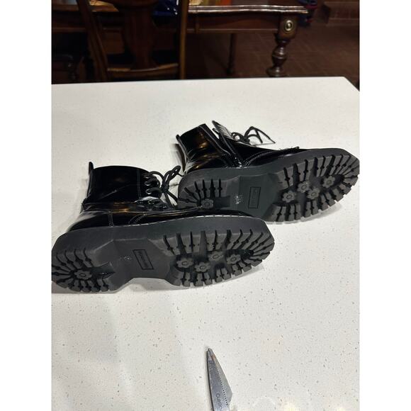 Soda Women’s Boots Combat Moto Harley Paton Lace up Goth Grunge Black 8M - Picture 9 of 13